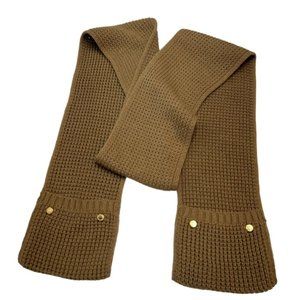 Michael Kors Caramel Beige Scarf with Pockets Caramel Beige Scarf
